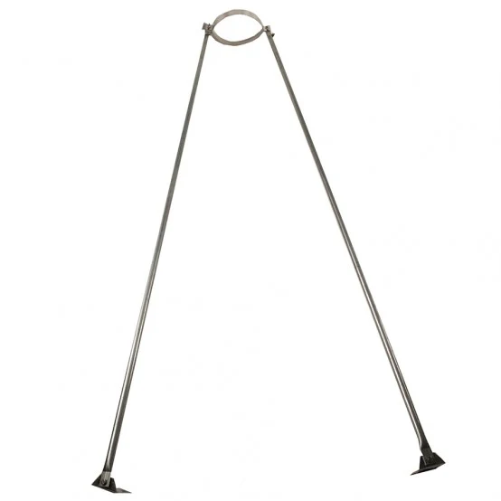5 Inch (125mm) Black Twin Wall Roof Brace Kit