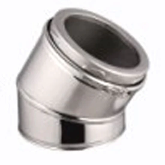 5 Inch (125mm)  Twin Wall 30 Degree Bend Inc Locking Band - Image 2