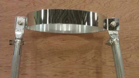 6 Inch (150mm)  Black Twin Wall Roof Brace Kit - Image 2