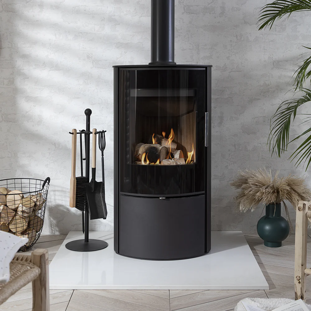Arada Lagom 4 kW Black Steel Wood Burning Stove - Image 4