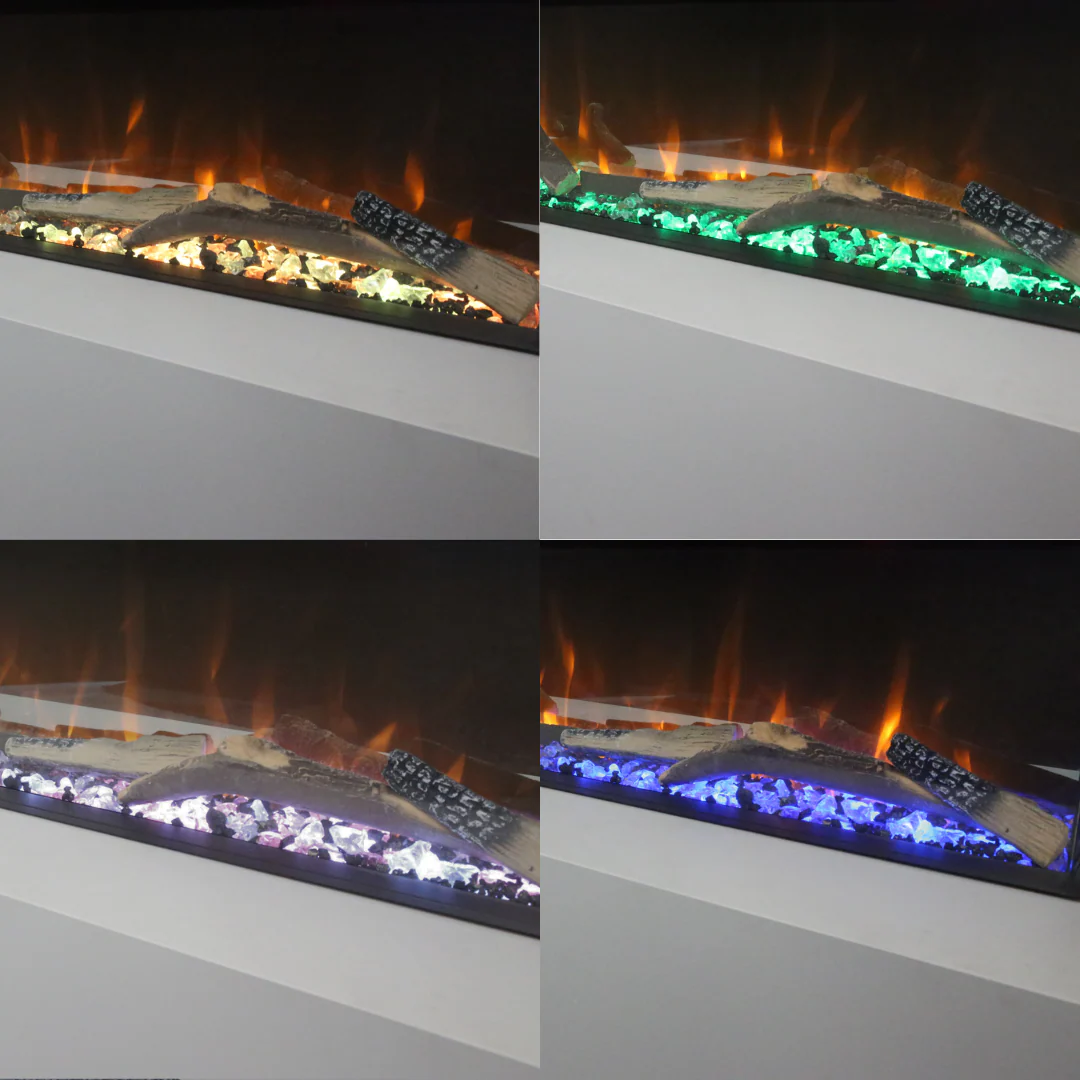 Ezee Glow 36'' Celestial Built-In Media Wall Electric Fire - Image 4