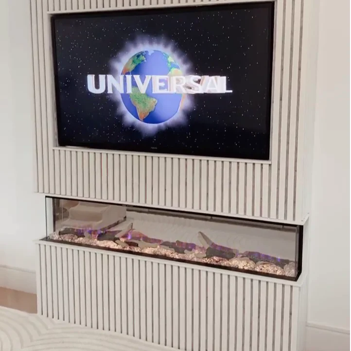 Ezee Glow 50'' Celestial Built-In Media Wall Electric Fire - Image 6