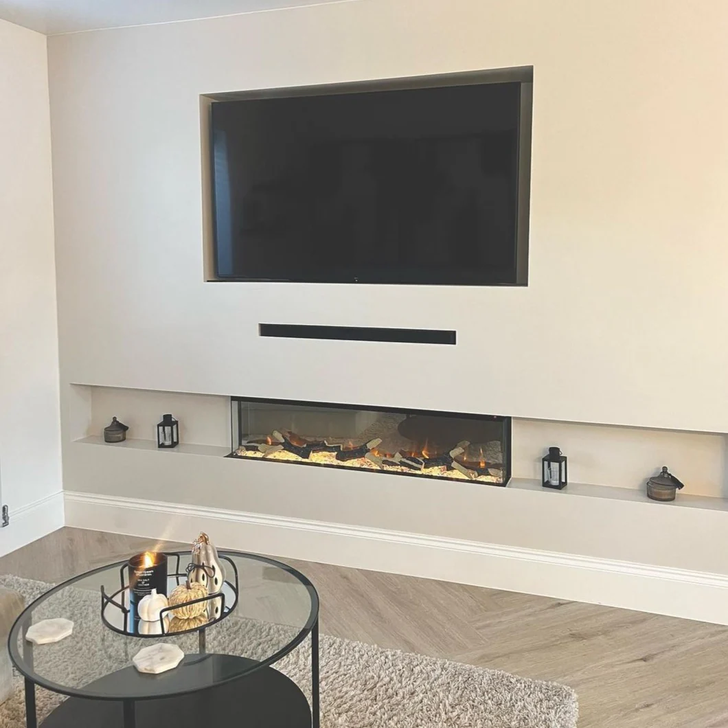 Ezee Glow 50'' Celestial Built-In Media Wall Electric Fire - Image 7