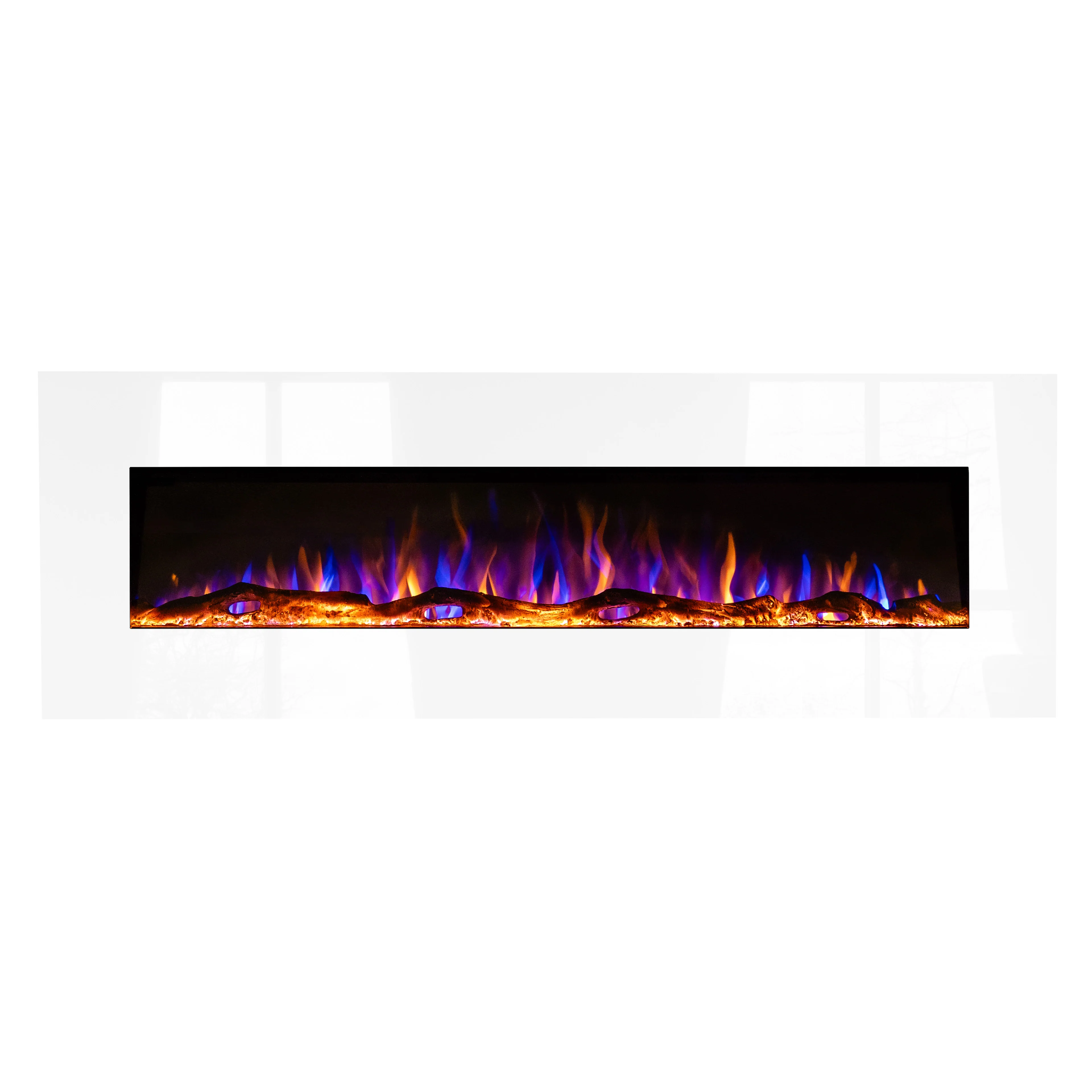 Ezee Glow Grand Zara 60" White Wall Mounted or Recessed / Built In Electric Fire - Image 10