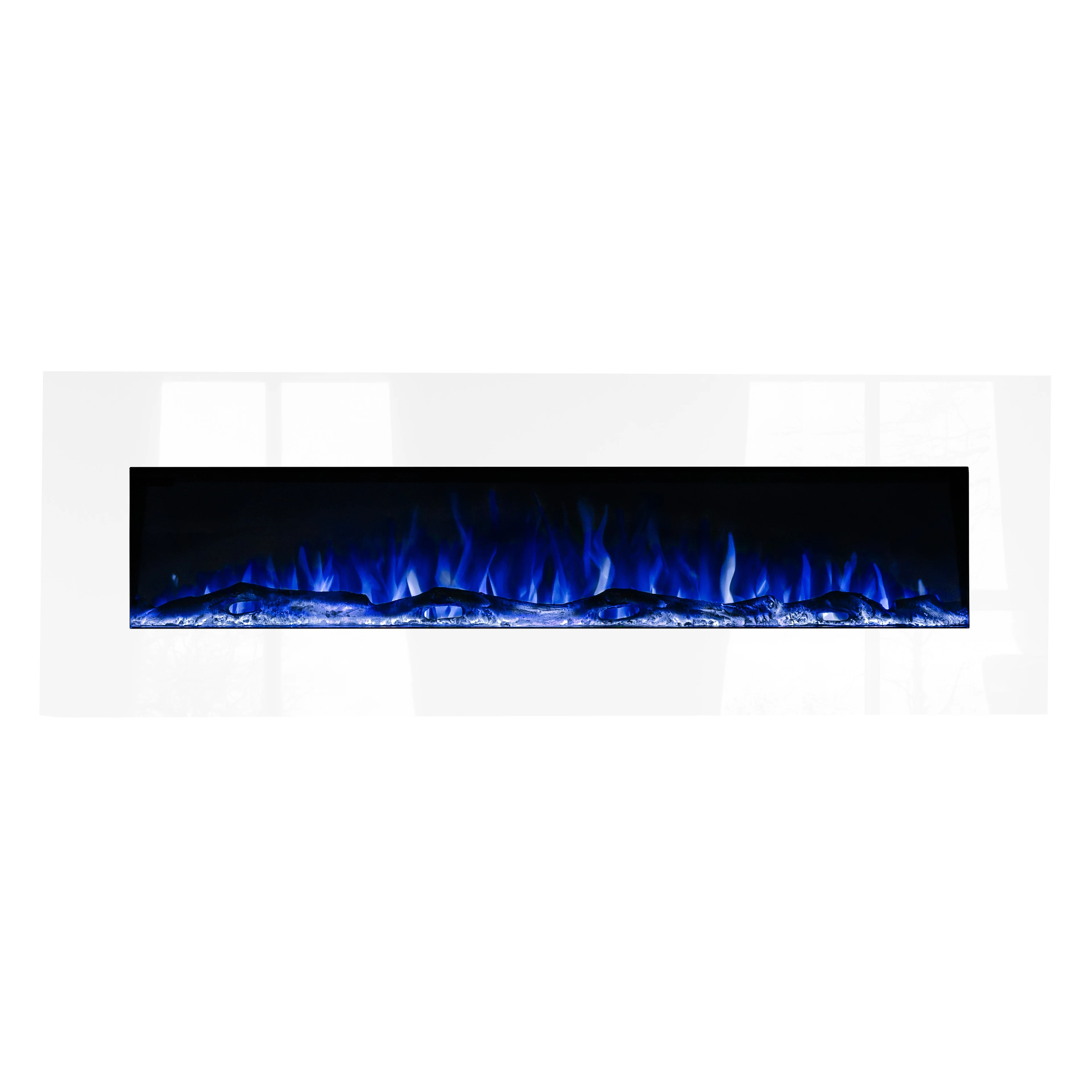Ezee Glow Grand Zara 60" White Wall Mounted or Recessed / Built In Electric Fire - Image 11