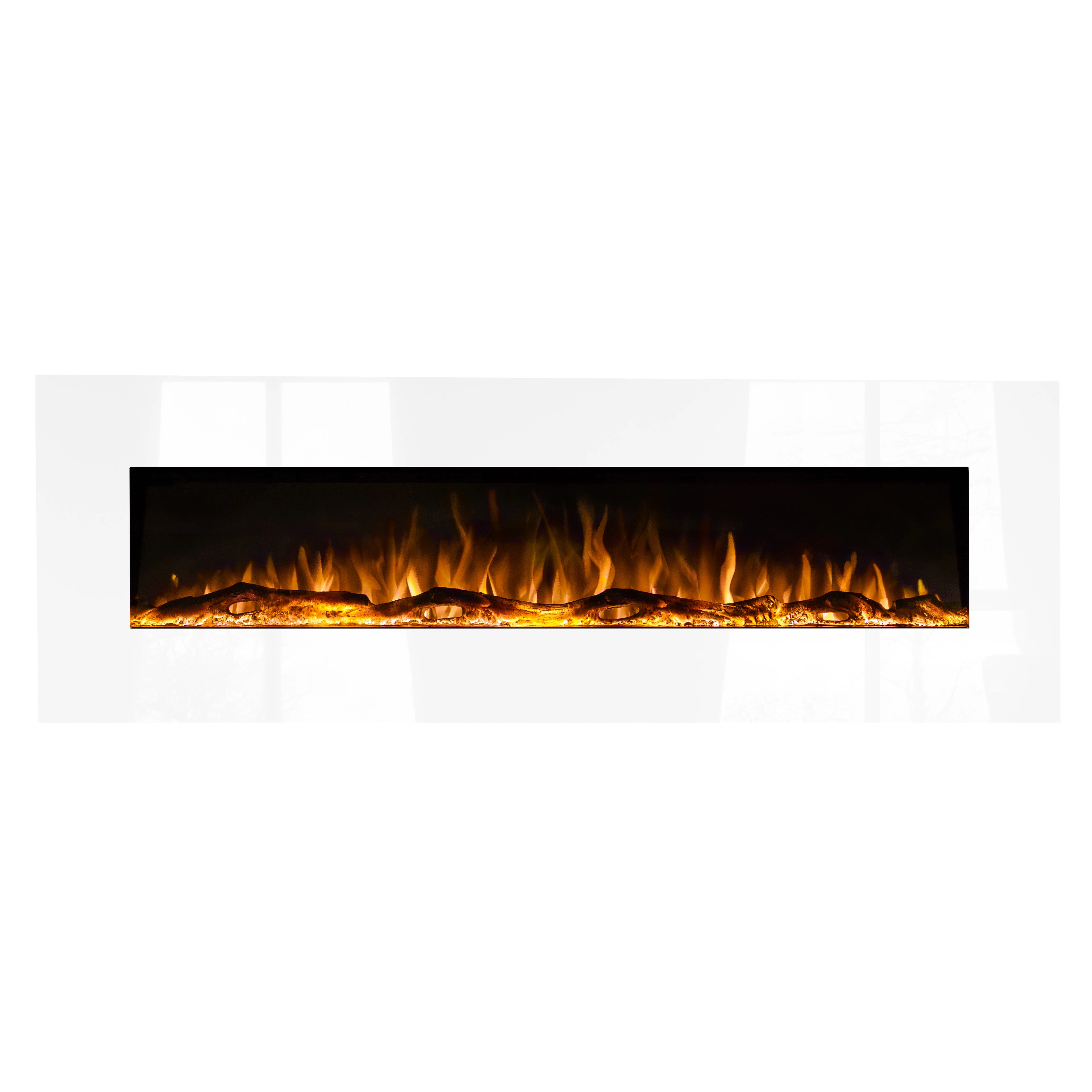 Ezee Glow Grand Zara 60" White Wall Mounted or Recessed / Built In Electric Fire - Image 12