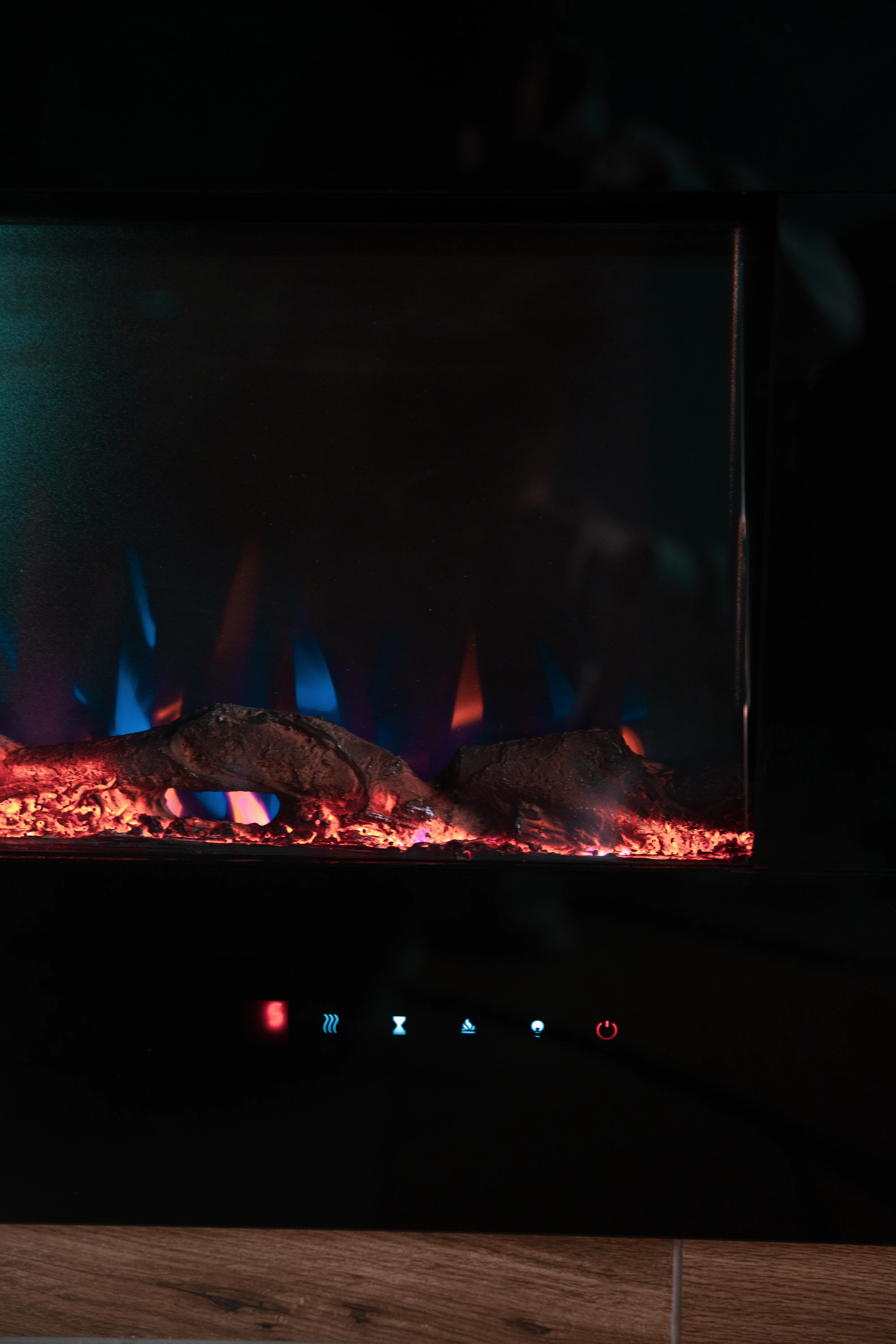 Ezee Glow XL Zara 72"  Black Wall Mounted or Recessed / Built In Electric Fire - Image 15