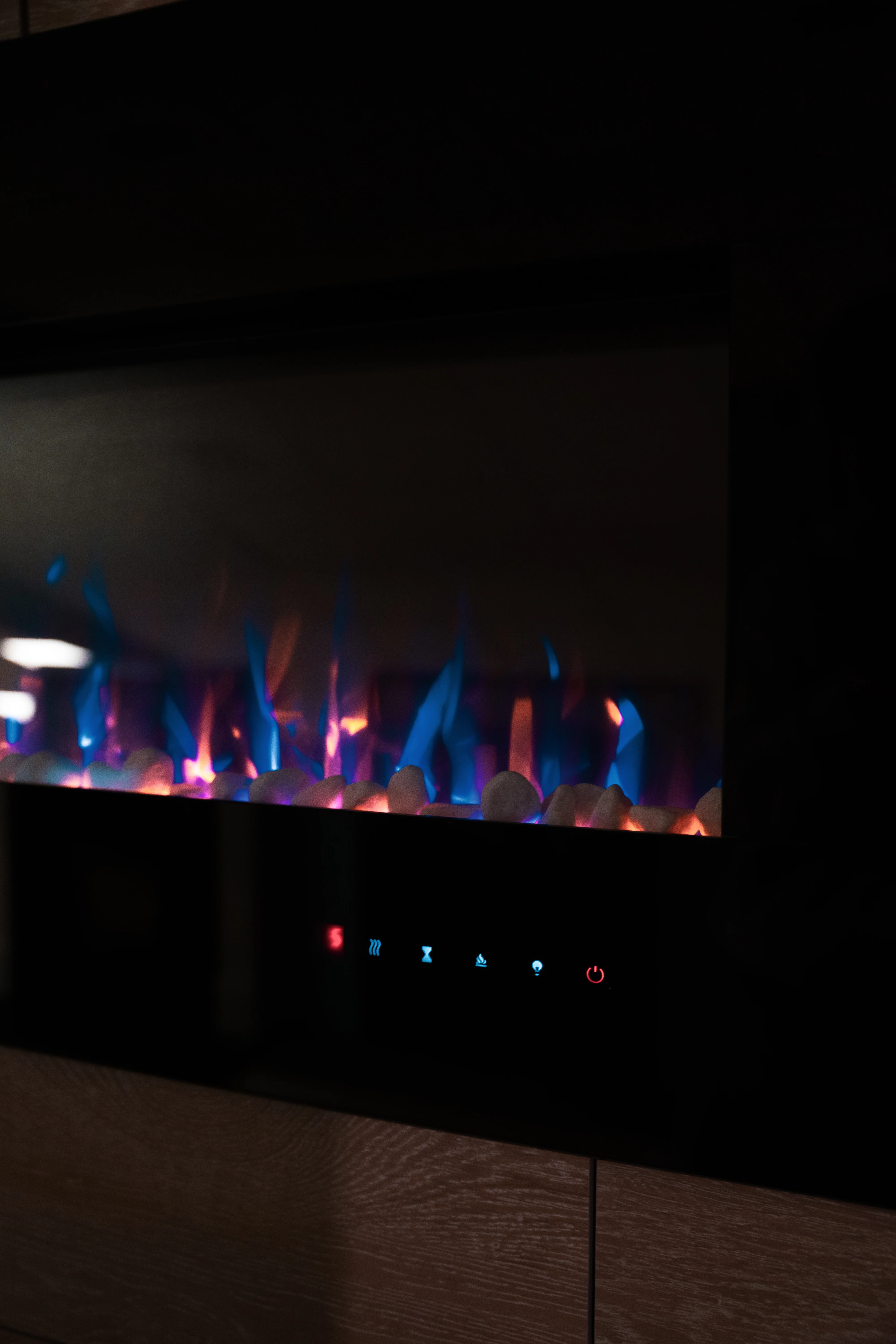 Ezee Glow XL Zara 72"  Black Wall Mounted or Recessed / Built In Electric Fire - Image 19