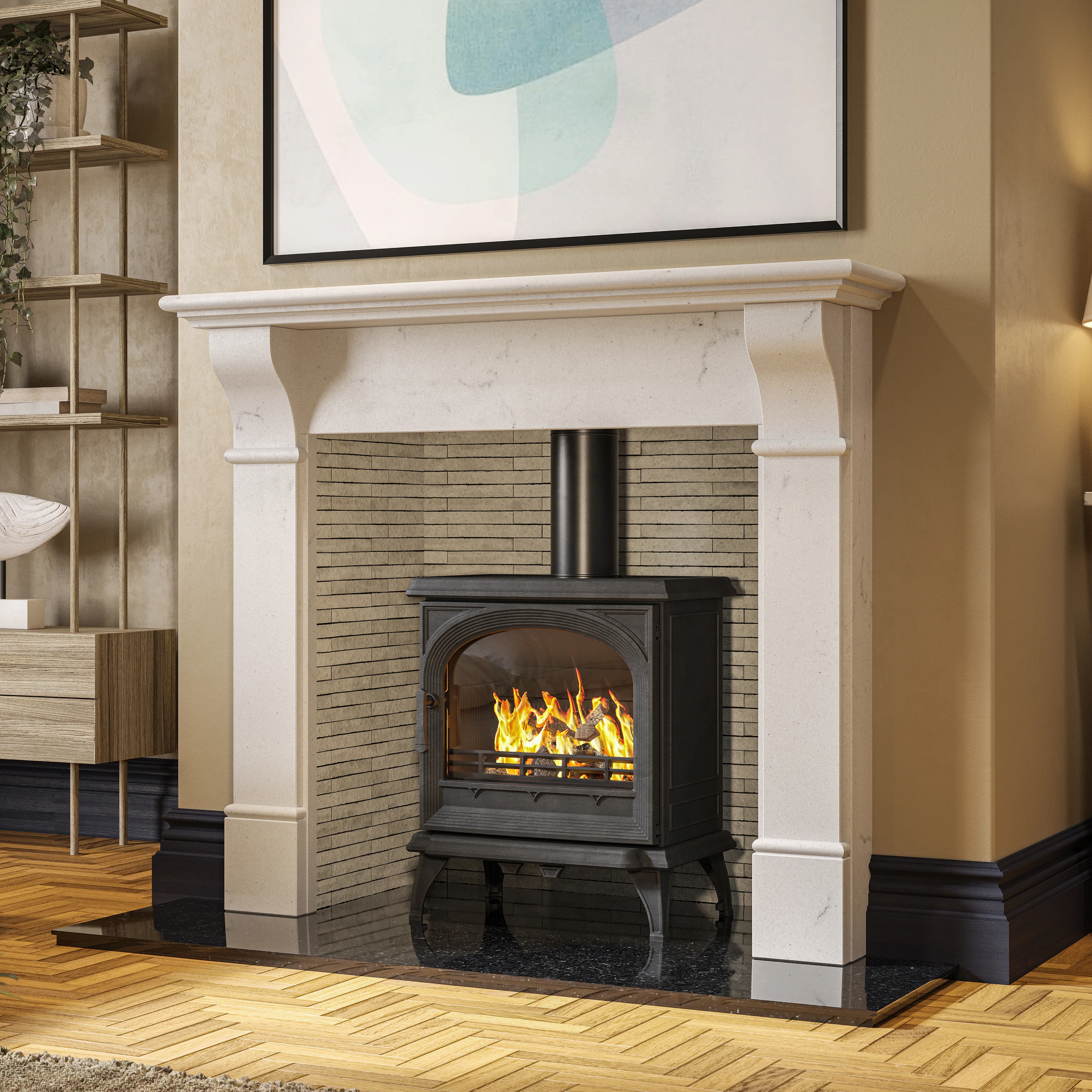 Mazona Albourne 5kW Multifuel Woodburning Stove, Freestanding, Eco Design Approved, Defra Approved - Image 10