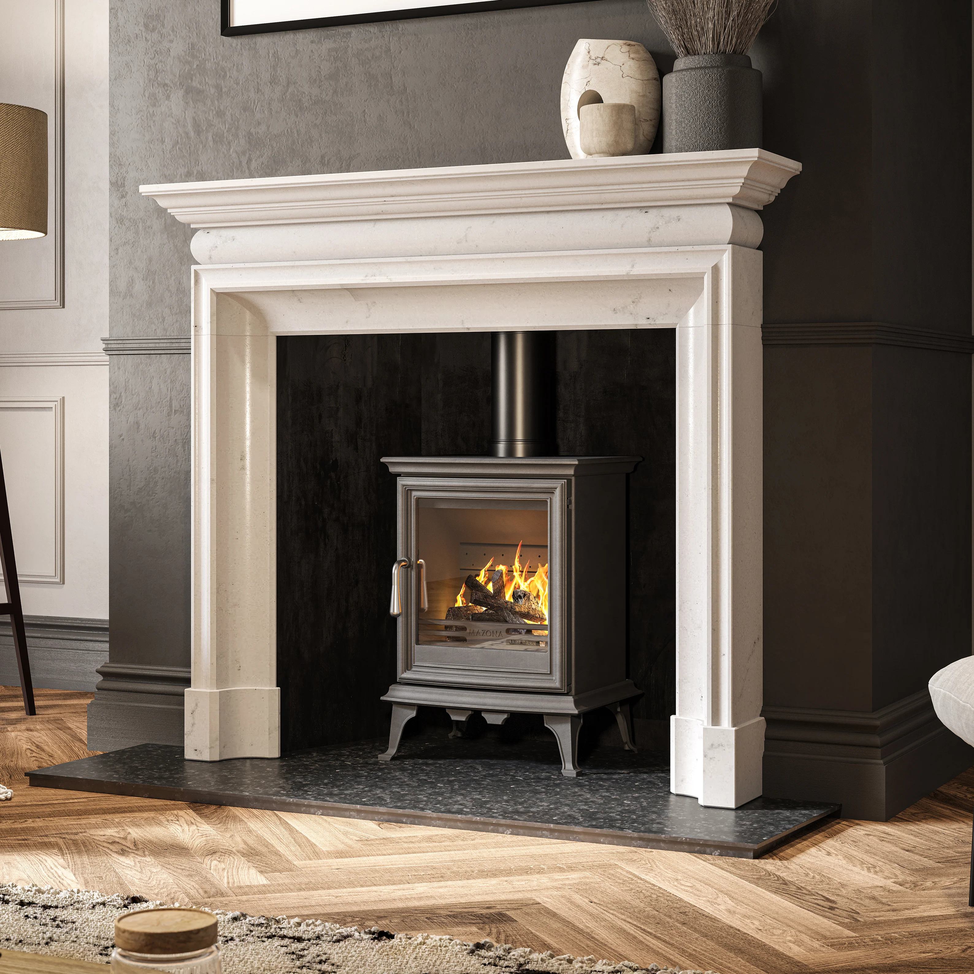 Mazona Bedford 5kW Stove, Multifuel, Woodburning, Freestanding, Eco Design Approved, Defra Approved - Image 3