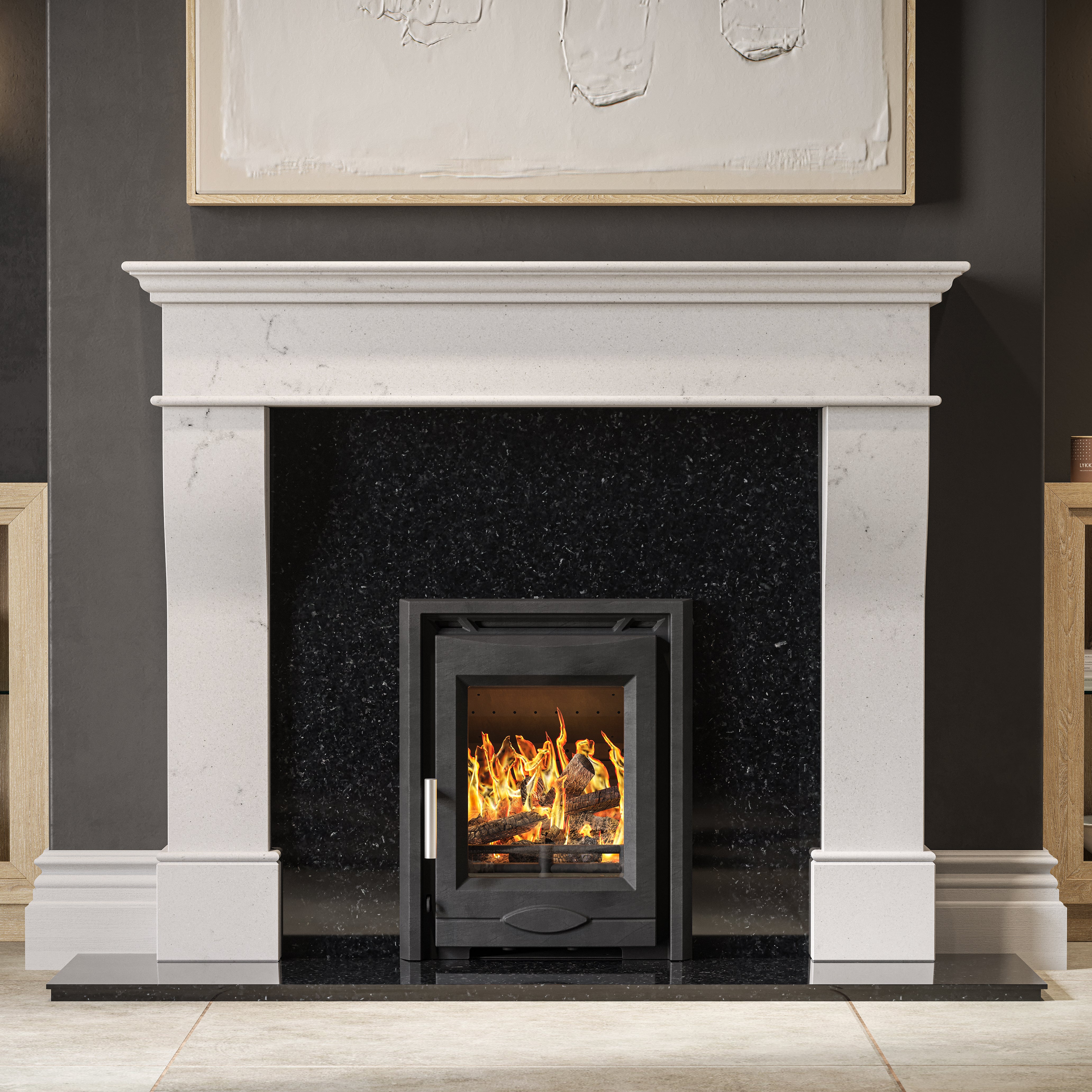 Mazona Dedham 7kW Stove, Multifuel, Woodburning, Inset, Eco Design Approved, Defra Approved - Image 3