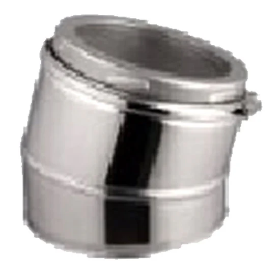 5 Inch (125mm)  Twin Wall 15 Degree Bend Inc Locking Band - Image 2